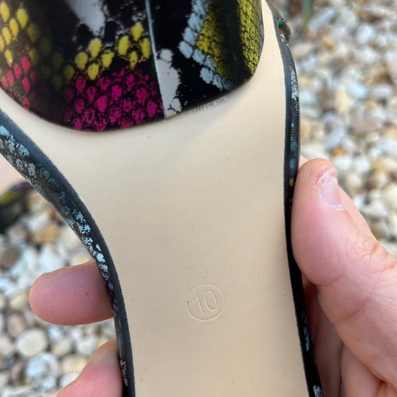 Fashion Nova multicolor Snakeskin heels size 10 - Picture 9 of 9